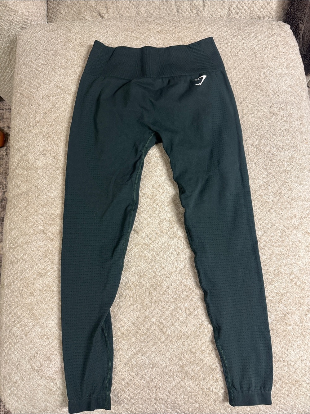 Gymshark Womens Woodland Green Marl Vital Seamless 2.0 Leggings